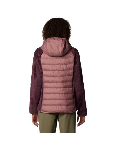 VESTE POLAIRE SHERPA HYBRIDE POWDER LITE II PRUNE