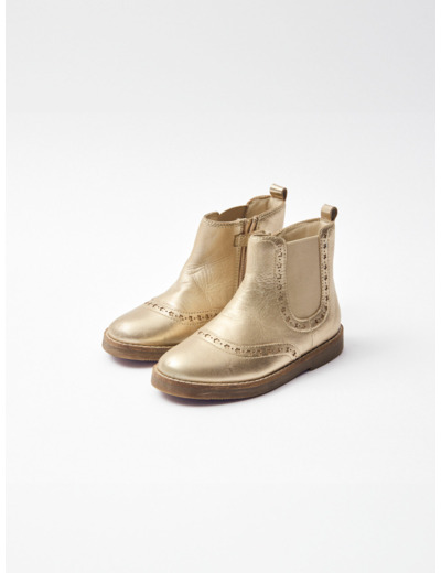 Bottines doré Fille
