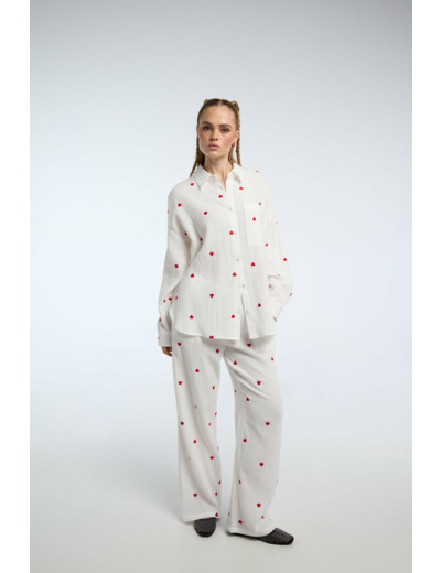 Blouse avec broderie