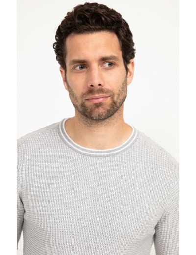 Pull Col Rond Gaufré