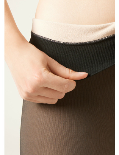 Collant polaire effet transparent 120 deniers