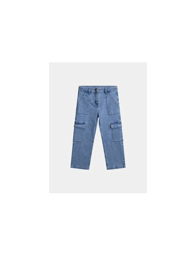 Pantalon cargo en denim pour fille