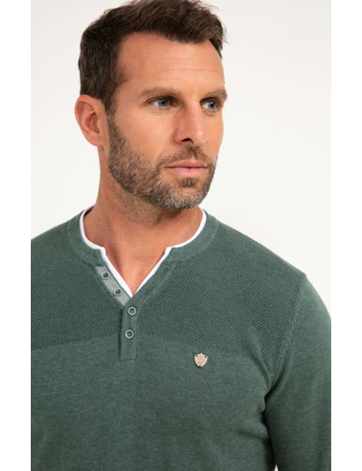 Pull uni col tunisien Loo