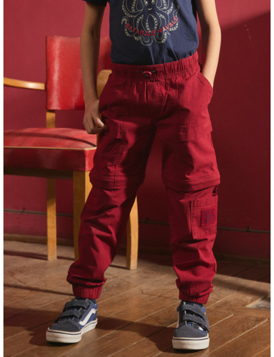 Pantalon Dézipable rouge