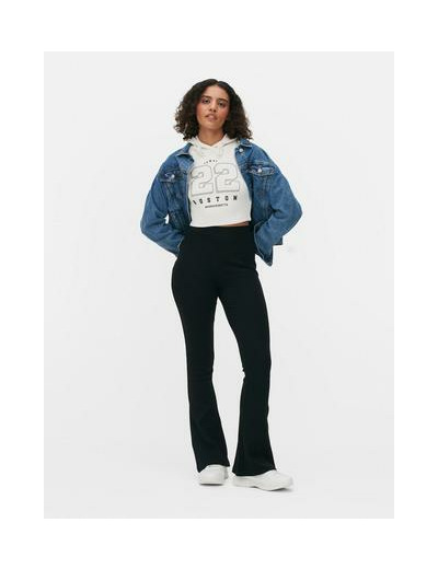 Legging évasé côtelé à coordonner