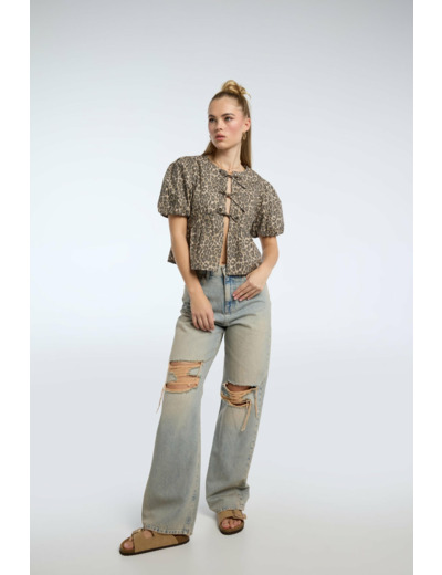 Blouse à manches bouffantes