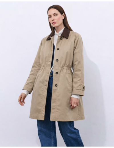 Trench uni BEIGE Femme