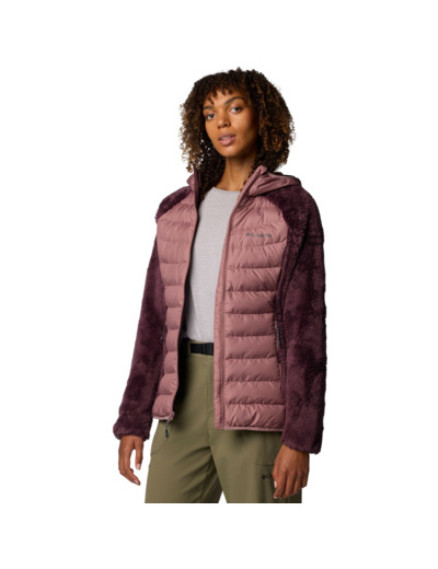 VESTE POLAIRE SHERPA HYBRIDE POWDER LITE II PRUNE