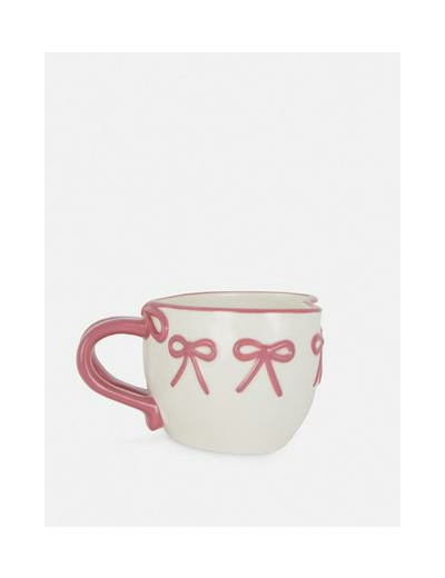 Tasse à motif nœuds en relief