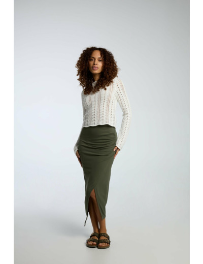 Jupe midi enveloppée