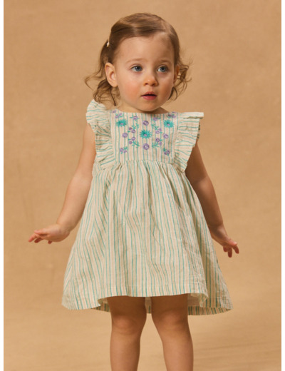 Robe rayé scintillante
