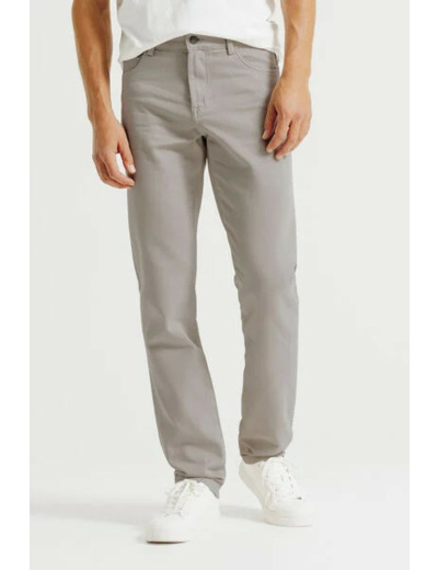 Pantalon 5 poches straight - Gris clair
