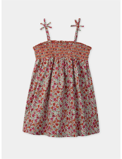 Robe courte fleurie
