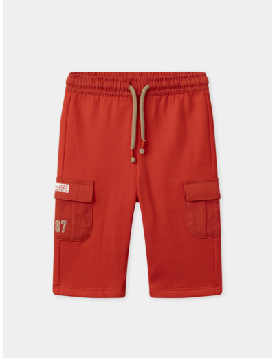 Pantalon confort rouge avec poches Bébé Garçon