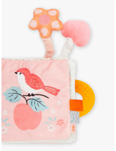 Livre d'éveil rose et jaune