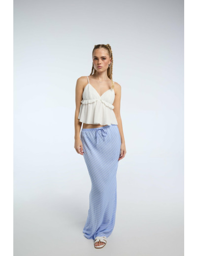 Top tissé à bretelles réglables