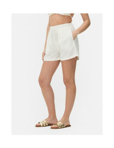 Short à nouer en mélange de coton