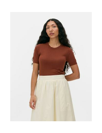 T-shirt ajusté à manches courtes