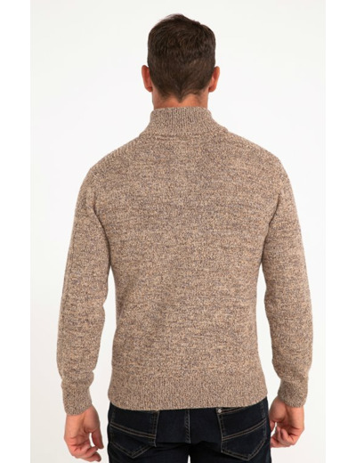 Pull Col Montant Boutonné