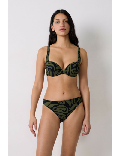 Push up haut de maillot à motif