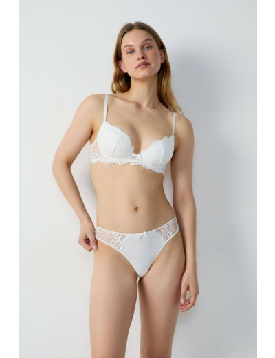 Hipster en microfibre et dentelle