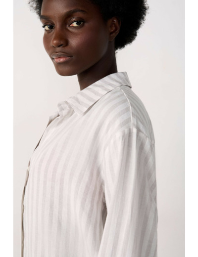 Chemise de plage rayée