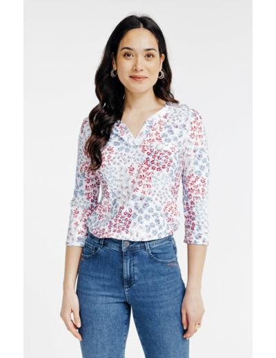 Tee-shirt imprimé manches 3/4