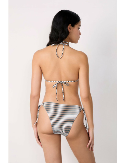 Triangle haut de maillot à rayures