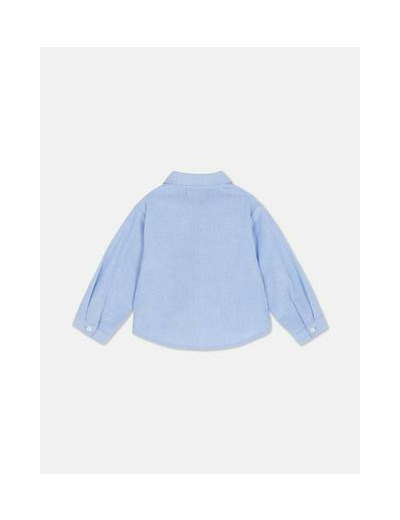 Chemise Oxford à motif cœur léopard appliqué