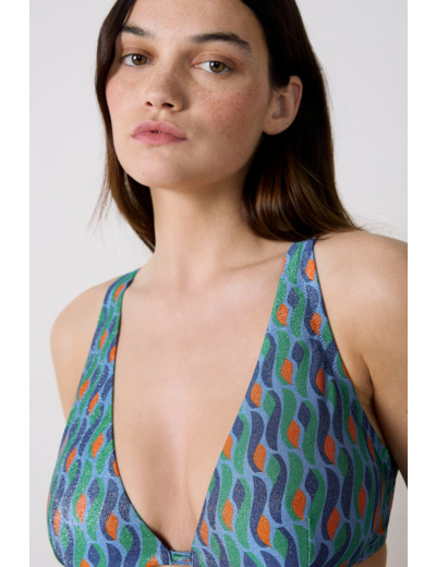 Triangle foulard avec armatures haut de maillot