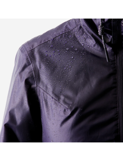 Veste de randonnée -5°C imperméable femme, NH100 violet