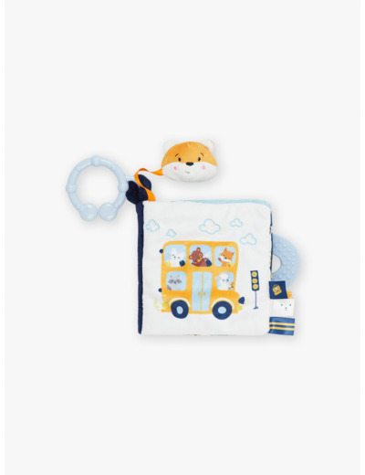 Livre d'éveil bleu et jaune