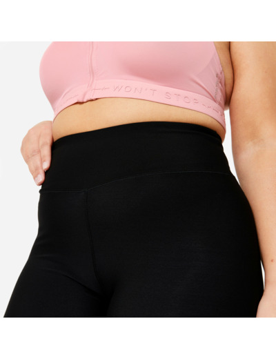 Cycliste taille haute Fitness Grande Taille Noir