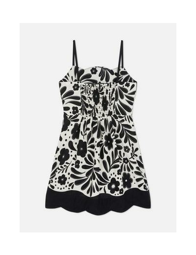 7-15 ans | Robe à fleurs et finitions festonnées