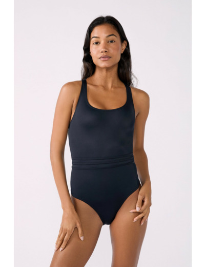 Maillot de bain 1 pièce dos croisé menstruel