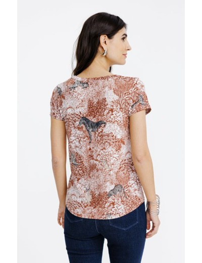 Tee-shirt imprimé manches courtes