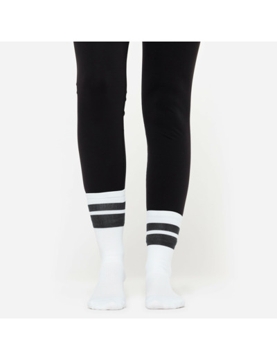 Chaussettes hautes de fitness, noires