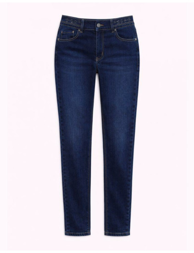 Jean 7/8 slim MARINE Femme