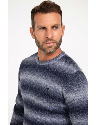 Pull Col Rond Dégradé