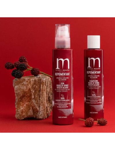 Soin repigmentant cheveux naturels ou colorés rouge de Venise
