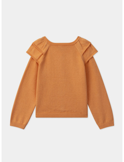 Gilet orange à volants