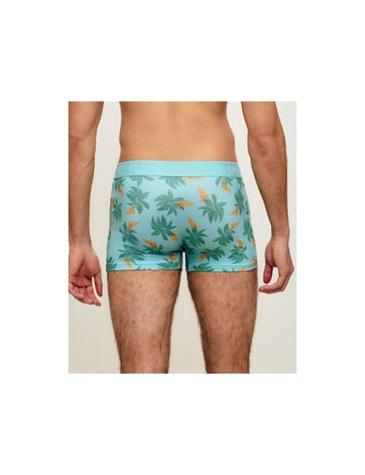 Boxer en microfibre motifs palmiers et bananes
