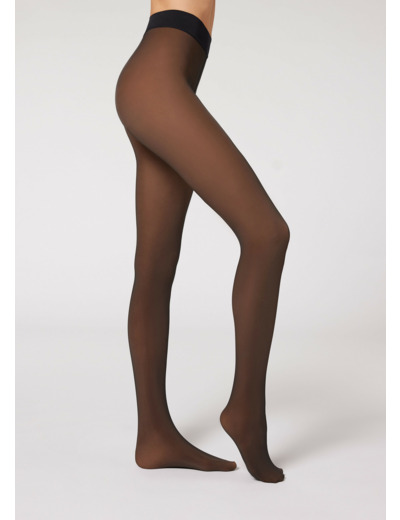 Collant opaque effet voile