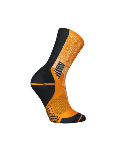 Chaussettes de running KIPRUN run900 épaisses mi-mollet oranges + graf