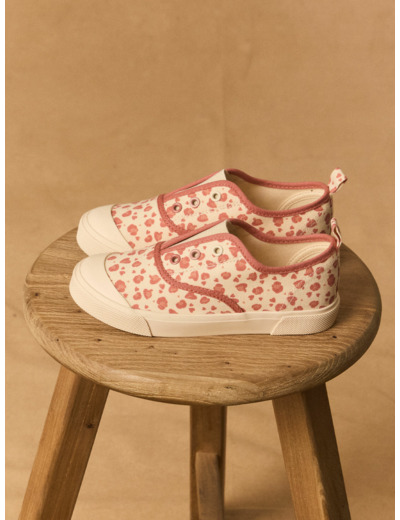 Basket en toile imprimé léopard