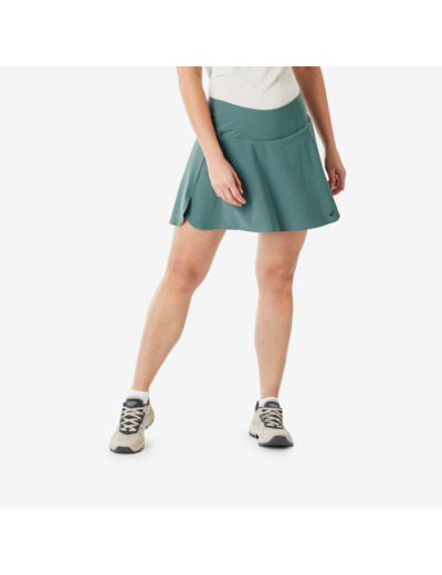 Jupe short de randonnée femme, MH500 vert