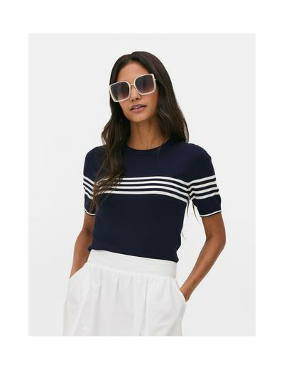 T-shirt ajusté à manches courtes