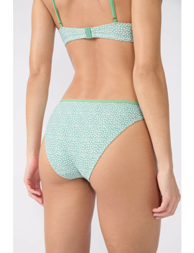 Culotte bikini bas de maillot fleuri