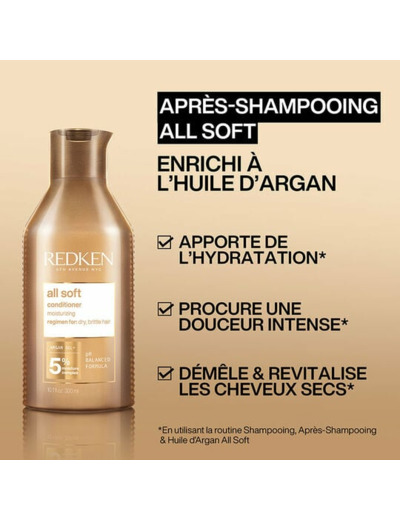 Duo hydratant cheveux secs et rêches All Soft