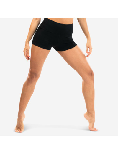 Short de danse moderne moulant noir femme